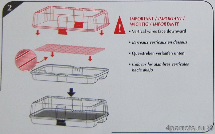 инструкция по сборке клеток Hagen (часть 2)