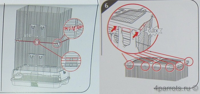 инструкция по сборке клеток Hagen (часть 5)