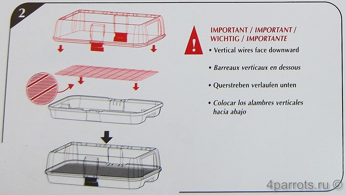 инструкция по сборке клеток Hagen (часть 2)