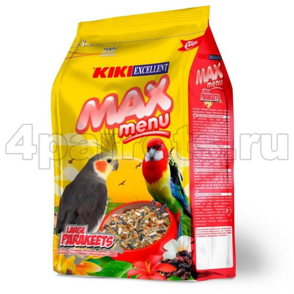 KIKI Excellent MAX MENU корм для средних попугаев