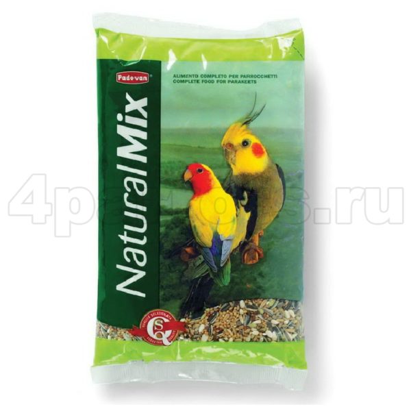 Padovan NaturalMix Parrocchetti корм для средних попугаев